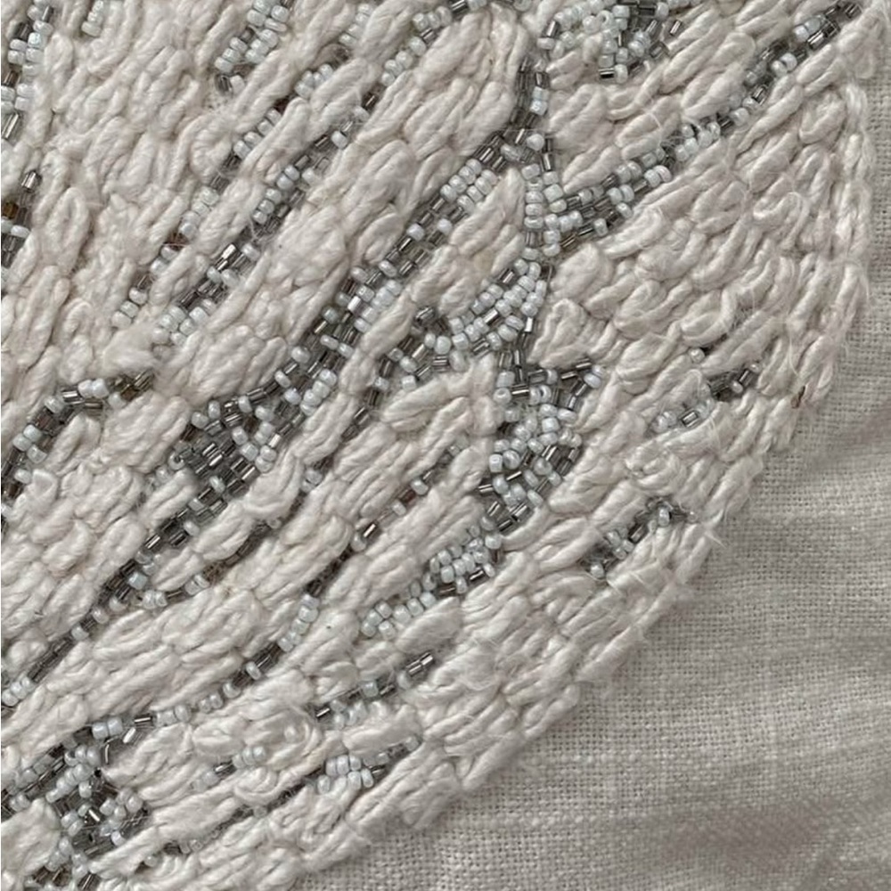 Beaded Shell Decorative Pillows - Picture 3 of 3